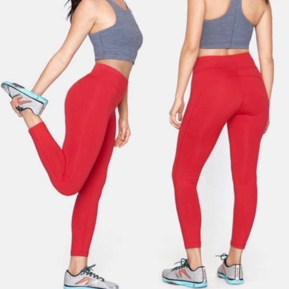 ☆Outdoor Voices Vibrant Red & Pink Leggings☆